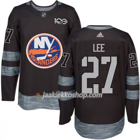 Miehille NHL New York Islanders Pelipaita Anders Lee 27 1917-2017 100th Anniversary Adidas Musta Authentic